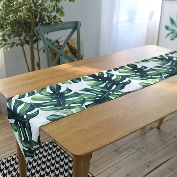 Polyester Cotton Table Runner for Dining Palm Leaf Monstera Leaf Green Plant Table Cloth Table Runner Home Decoration 1pc 
Polyester Cotton Table Runner for Dining Palm Leaf Monstera Leaf Green Plant Table Cloth Table Runner Home Decoration 1pc