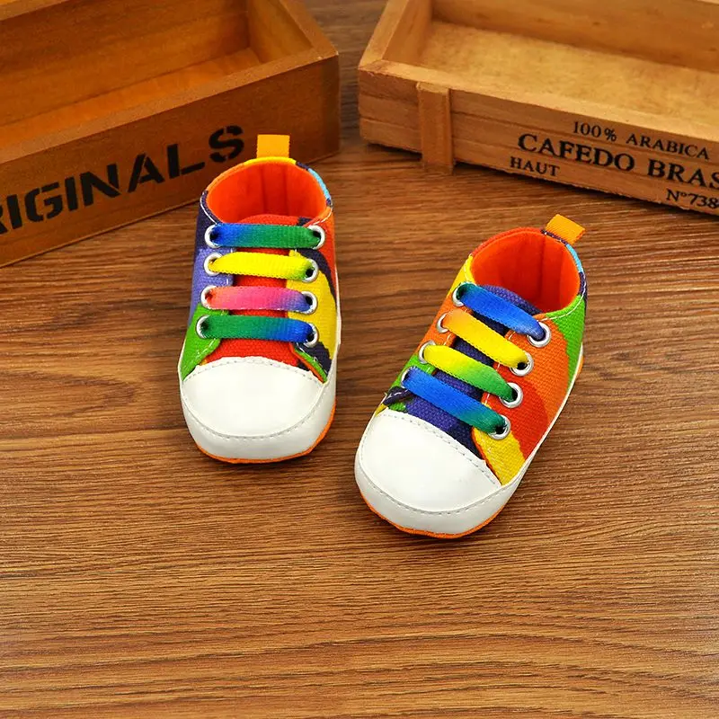 UNIKIDS Rainbow Color Cute Toddler Infant Baby Crib Shoes Boy Girl Soft Sole Firstwalkers Sneaker 0-18M
UNIKIDS Rainbow Color Cute Toddler Infant Baby Crib Shoes Boy Girl Soft Sole Firstwalkers Sneaker 0-18M