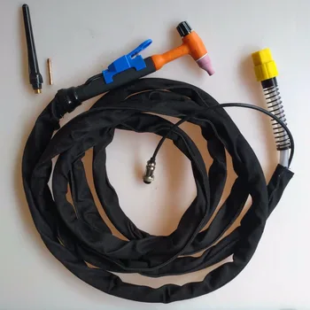 QQ150 150A TIG Torch GTAW Gun 4meters Power Cable 2pin Control plug Intergrated Gas Connectionfor TIG Welding Machine
QQ150 150A TIG Torch GTAW Gun 4meters Power Cable 2pin Control plug Intergrated Gas Connectionfor TIG Welding Machine