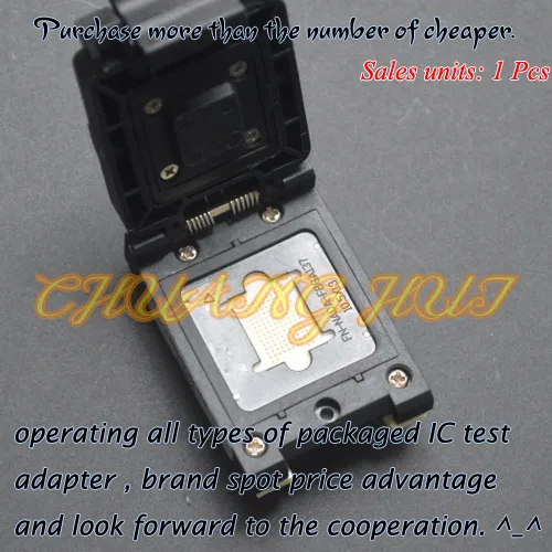IC Detect TFBGA137-0.8 NAND 11.5X13 test socket TFBGA137 BGA137 ic socket Pitch=0.8mm Size=11.5x13mm
IC Detect TFBGA137-0.8 NAND 11.5X13 test socket TFBGA137 BGA137 ic socket Pitch=0.8mm Size=11.5x13mm