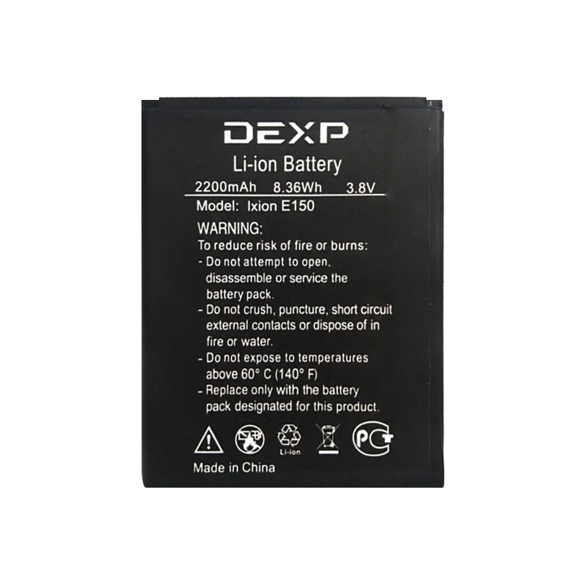 100% New 2200mAh Ixion E150 Battery For DEXP Ixion E150 Soul Mobile Phone battery
100% New 2200mAh Ixion E150 Battery For DEXP Ixion E150 Soul Mobile Phone battery