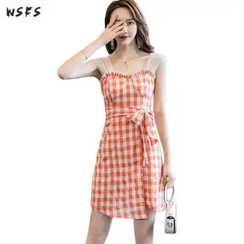 Summer Dresses Mesh Spaghetti Strap Oranger Plaid Womens Dress Slim Casual Ladies Elegant Bodycon Sexy Party Mini Aline Sundress
Summer Dresses Mesh Spaghetti Strap Oranger Plaid Womens Dress Slim Casual Ladies Elegant Bodycon Sexy Party Mini Aline Sundress
