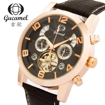 GUCAMEL Top Brand Business Automatic Mechanical Watch Mens Calendar Tourbillon Watches Leather Strap Waterproof Male Wristwatch 
GUCAMEL Top Brand Business Automatic Mechanical Watch Mens Calendar Tourbillon Watches Leather Strap Waterproof Male Wristwatch