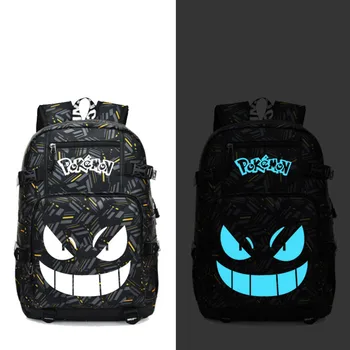 Gengar Pikachu Eevee Squirtle Backpack Fashion Laptop Travel Backpack with USB port students Book School Bag Luminous
Gengar Pikachu Eevee Squirtle Backpack Fashion Laptop Travel Backpack with USB port students Book School Bag Luminous