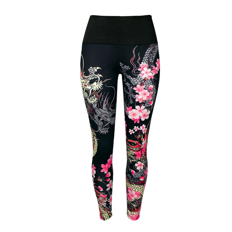 hirigin Women do exercise Pants chinese dragon flower printed Leggings Stretchy Fitness Clothes ladies female Pants
hirigin Women do exercise Pants chinese dragon flower printed Leggings Stretchy Fitness Clothes ladies female Pants
