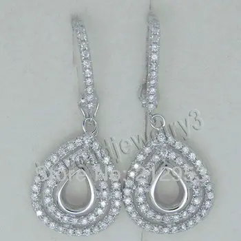 Jewelry Earing Mounts Sets Vintage Pear 4x6mm Solid 18Kt White Gold Semi mount Earrings E147
Jewelry Earing Mounts Sets Vintage Pear 4x6mm Solid 18Kt White Gold Semi mount Earrings E147