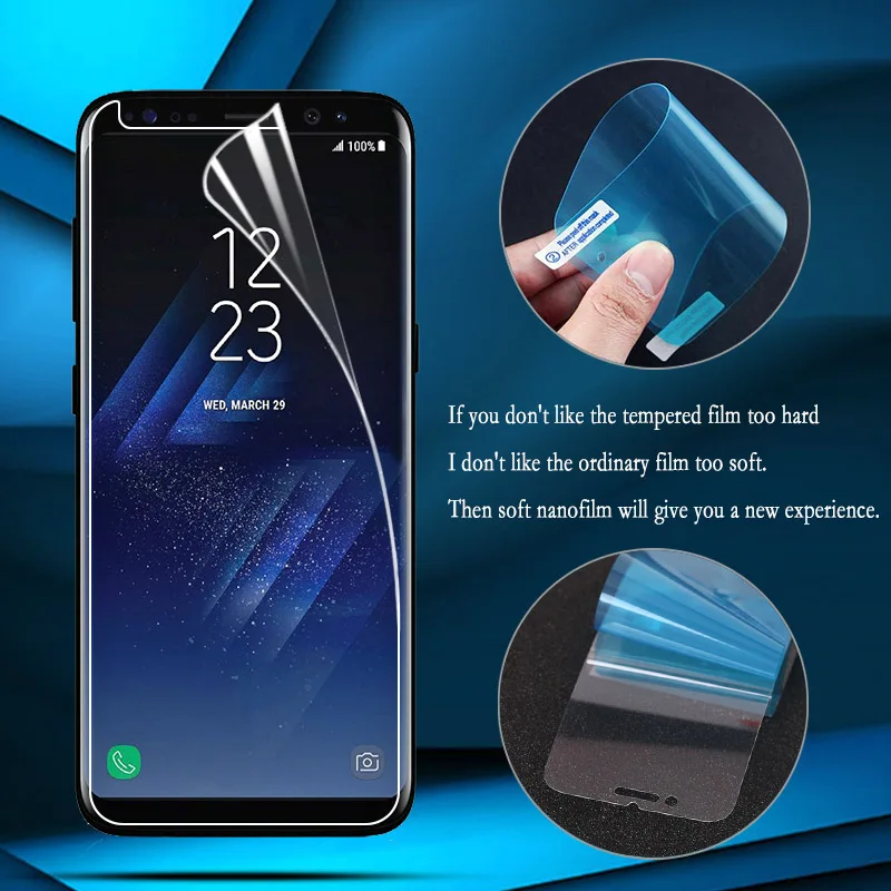 Nano Explosion-proof Thin Film For Samsung Galaxy S9 S8 Plus S7 S6 S5 Edge Note 9 8 5 4 Screen Protector (Not tempered glass)
Nano Explosion-proof Thin Film For Samsung Galaxy S9 S8 Plus S7 S6 S5 Edge Note 9 8 5 4 Screen Protector (Not tempered glass)