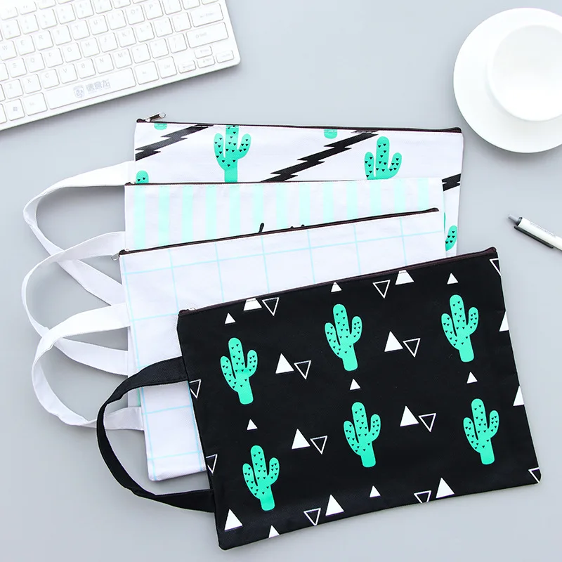 Creative Pure Fresh Cactus Oxford Canvas Envelope Bags A4 Large Capacity Zipper Bag Students Stationery school office supplies
Creative Pure Fresh Cactus Oxford Canvas Envelope Bags A4 Large Capacity Zipper Bag Students Stationery school office supplies