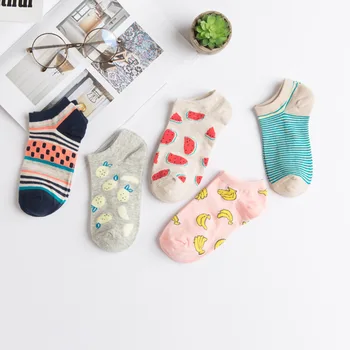 5 Pairs Fruit Patterned Socks Women Lovely Breathable Elasticity Art Sox Cotton Invisible Ankle Socks Ins Style
5 Pairs Fruit Patterned Socks Women Lovely Breathable Elasticity Art Sox Cotton Invisible Ankle Socks Ins Style