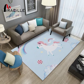Miracille Cartoon Unicorn Rectangle Carpet Non Skid Washable Children Rugs For Playroom Bedroom Large Area Rug Home Decoration
Miracille Cartoon Unicorn Rectangle Carpet Non Skid Washable Children Rugs For Playroom Bedroom Large Area Rug Home Decoration