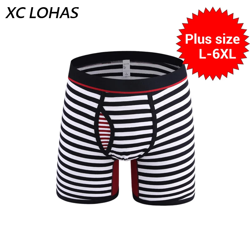 L-6XL Plus Size Fashion Striped Male Underwear Boxer Shorts Sexy Long Leg Men Boxers Brand Cotton Design Casual Cueca Panties
L-6XL Plus Size Fashion Striped Male Underwear Boxer Shorts Sexy Long Leg Men Boxers Brand Cotton Design Casual Cueca Panties