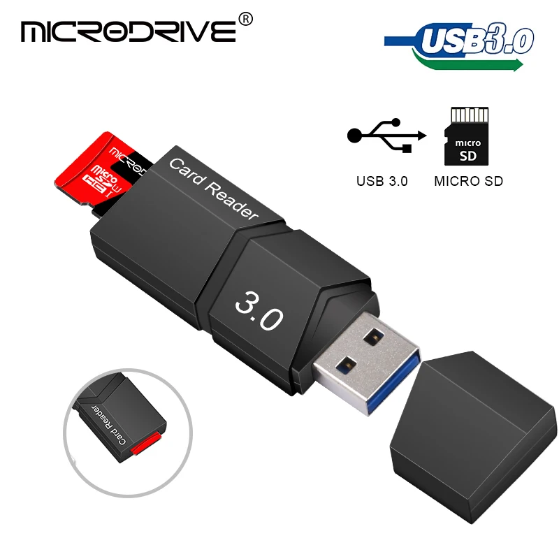 MicroDrive Brand micro sd card reader high quality smart card reader USB 3.0 SD / TF card reader free shipping
MicroDrive Brand micro sd card reader high quality smart card reader USB 3.0 SD / TF card reader free shipping