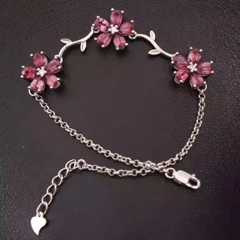 Fidelity natural 3*5mm garnet Bracelet s925 sterling silver Exquisitflowers fine jewelry for women party natural purple gemstone
Fidelity natural 3*5mm garnet Bracelet s925 sterling silver Exquisitflowers fine jewelry for women party natural purple gemstone