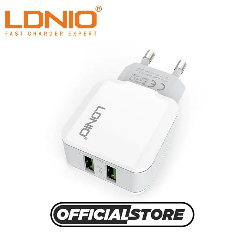 LDNIO A2202 EU Plug Auto Travel Mobile Phone Fast Charger 2.4A Dual USB Ports For Charging iPhone/Samsung/Xiaomi /Android/ios/LG
LDNIO A2202 EU Plug Auto Travel Mobile Phone Fast Charger 2.4A Dual USB Ports For Charging iPhone/Samsung/Xiaomi /Android/ios/LG