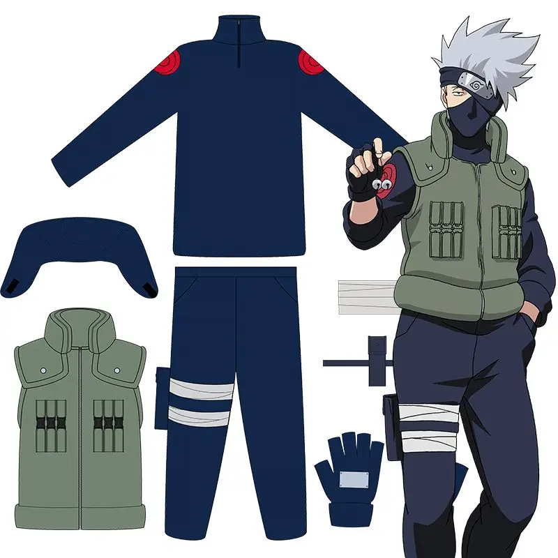 Japan Anime Naruto Cosplay Hatake Kakashi Cos Costumes Unisex Fancy Complete Uniform set for Halloween Party
Japan Anime Naruto Cosplay Hatake Kakashi Cos Costumes Unisex Fancy Complete Uniform set for Halloween Party