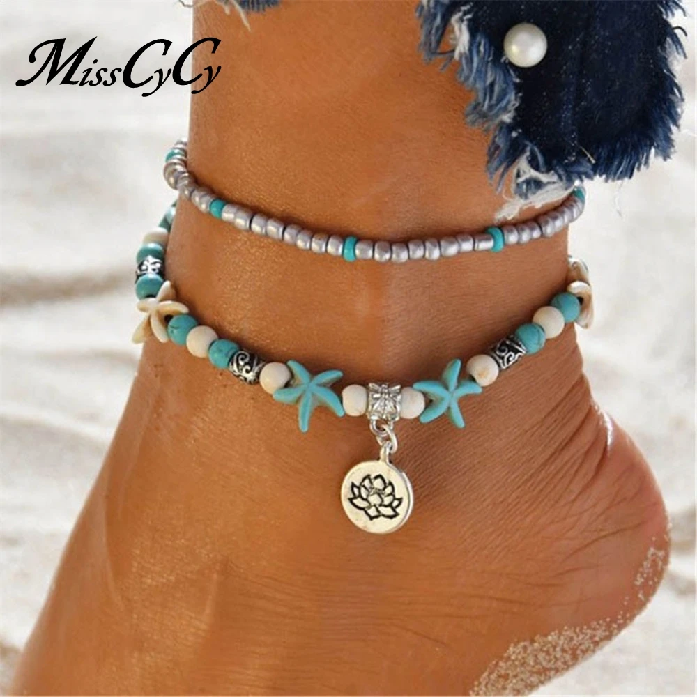 MissCyCy Bohemian Multiple Layers Lotus Anklets For Women Vintage Boho Beads Ankle Anklet Bracelet Beach Jewelry 2018 New
MissCyCy Bohemian Multiple Layers Lotus Anklets For Women Vintage Boho Beads Ankle Anklet Bracelet Beach Jewelry 2018 New