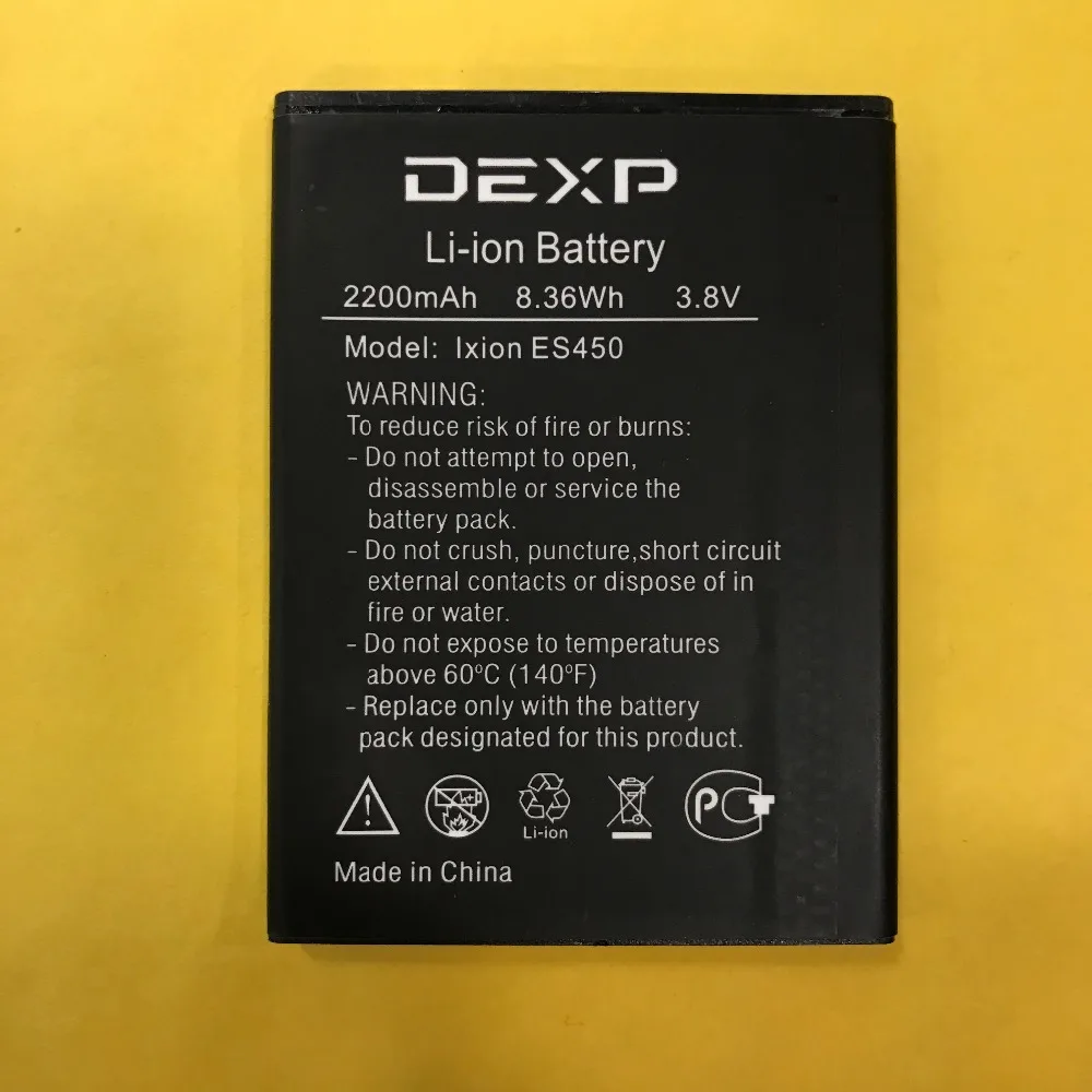 Фото MLLSE Новый 3 8 V 2200mAh Ixion ES450 аккумулятор для телефона DEXP IXION - купить