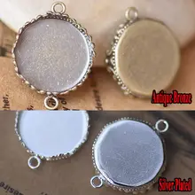 10PCS inner 15mm Wholesale Antique Bronze/Silver Plated two way Pendant Blank Connector with Crown edge Bezel Setting Tray
10PCS inner 15mm Wholesale Antique Bronze/Silver Plated two way Pendant Blank Connector with Crown edge Bezel Setting Tray