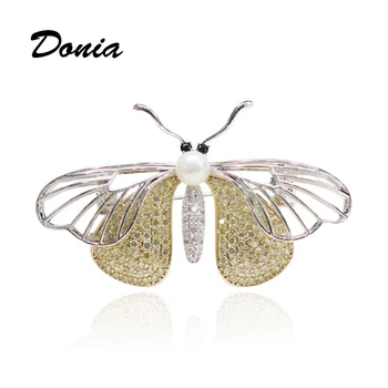 Donia Jewelry New micro-inlaid zircon two-color butterfly brooch simple temperament insects pin men and women coat pin
Donia Jewelry New micro-inlaid zircon two-color butterfly brooch simple temperament insects pin men and women coat pin
