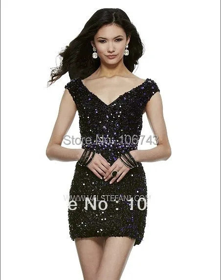 free shipping 2013 vestidos Rhinestones sequin V-neck special occasion sexy elegant black Short party prom gown Cocktail Dresses
free shipping 2013 vestidos Rhinestones sequin V-neck special occasion sexy elegant black Short party prom gown Cocktail Dresses
