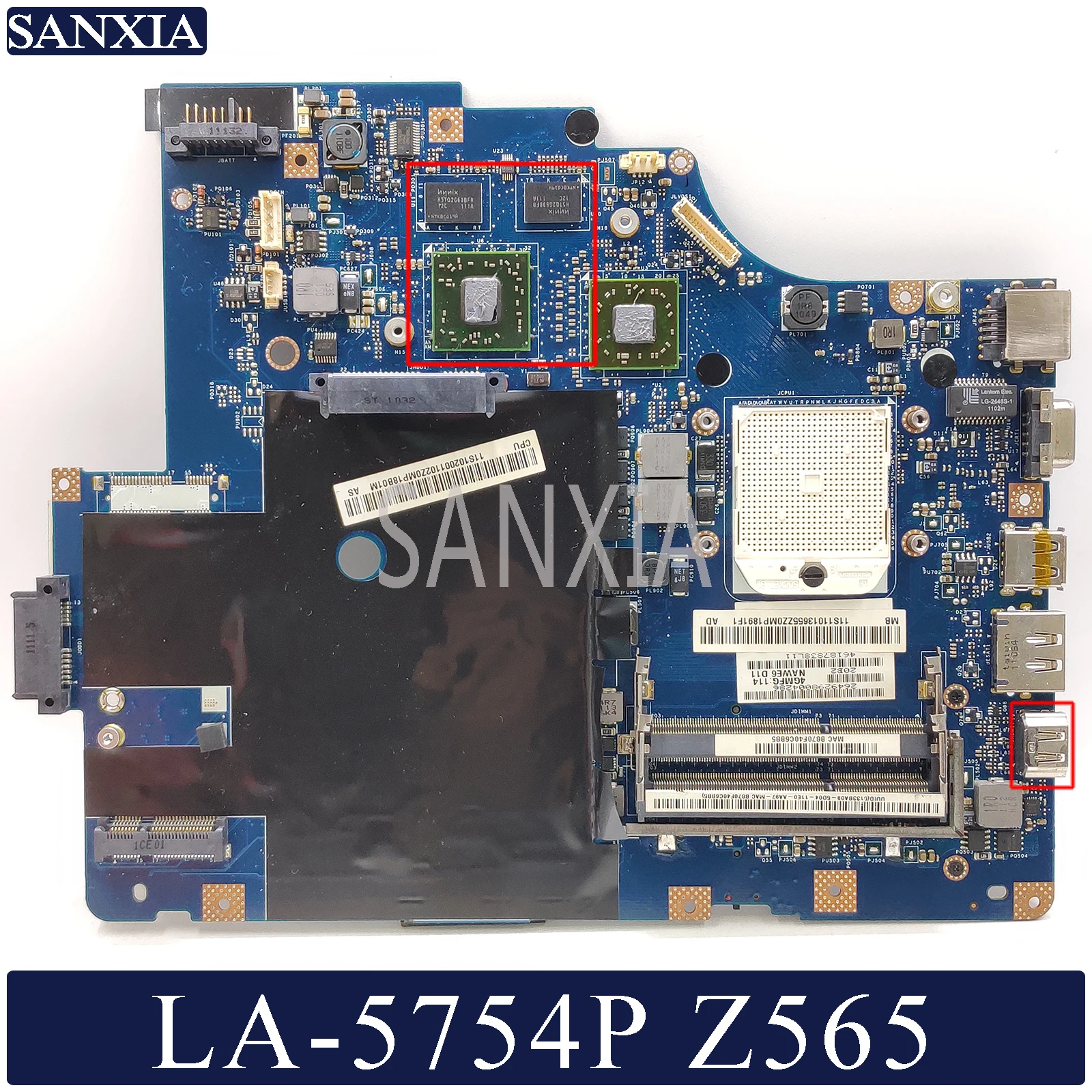 KEFU LA-5754P Laptop motherboard for Lenovo IdeaPad Z565 G565 original mainboard with HDMI Video card
KEFU LA-5754P Laptop motherboard for Lenovo IdeaPad Z565 G565 original mainboard with HDMI Video card