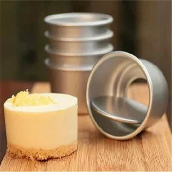Hot Sale 5pcs/lot 2inch(Dia 6cm) Aluminum Alloy Round Mini Cake Pan Removable Bottom Pudding Mold DIY Baking Cake Tools
Hot Sale 5pcs/lot 2inch(Dia 6cm) Aluminum Alloy Round Mini Cake Pan Removable Bottom Pudding Mold DIY Baking Cake Tools