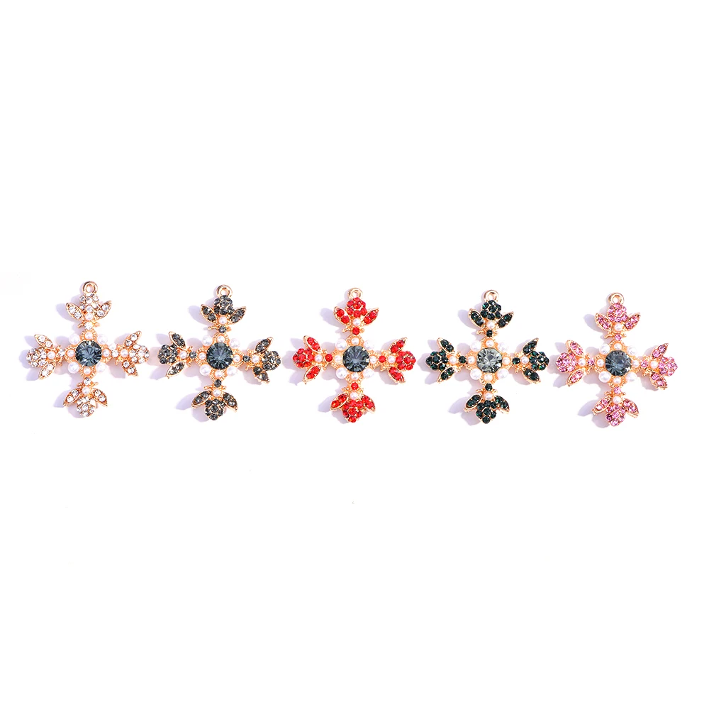 15 Multicolor Vintage Floral Cross Charm Pendant, Dolce Cross Rhinestone Glittery Charm, Baroque Earrings Jewelry Supplies DIY
15 Multicolor Vintage Floral Cross Charm Pendant, Dolce Cross Rhinestone Glittery Charm, Baroque Earrings Jewelry Supplies DIY