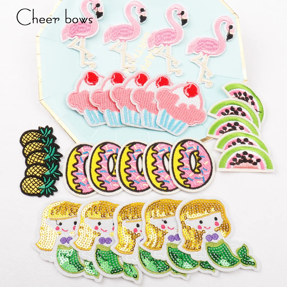 Cheer bow Apparel Sewing Patches Ice cream Mermaid Flamingo Sew On Embroidery Patch DIY Decoration For Clothing Bags Patch 10pcs
Cheer bow Apparel Sewing Patches Ice cream Mermaid Flamingo Sew On Embroidery Patch DIY Decoration For Clothing Bags Patch 10pcs