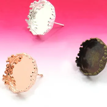 Stud Earrings Post Bases Round Crown Bezel tray 12mm 15mm 20mm Glass Cabochons Earrings Blanks Settings DIY Findings Multi-color
Stud Earrings Post Bases Round Crown Bezel tray 12mm 15mm 20mm Glass Cabochons Earrings Blanks Settings DIY Findings Multi-color