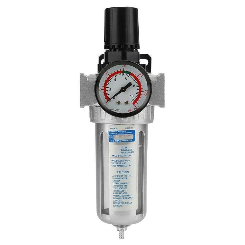 Professional 1/2 Inch Air Compressor Filter Oil Water Separator Digital Regulator Pressure Gauge Sfr400
Professional 1/2 Inch Air Compressor Filter Oil Water Separator Digital Regulator Pressure Gauge Sfr400