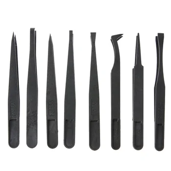 7Pcs Anti Static Tweezers Heat Resistant ESD Safe Plastic Tweezers Tool for Mobile Phone Tablets Repair Hand Tools Set
7Pcs Anti Static Tweezers Heat Resistant ESD Safe Plastic Tweezers Tool for Mobile Phone Tablets Repair Hand Tools Set