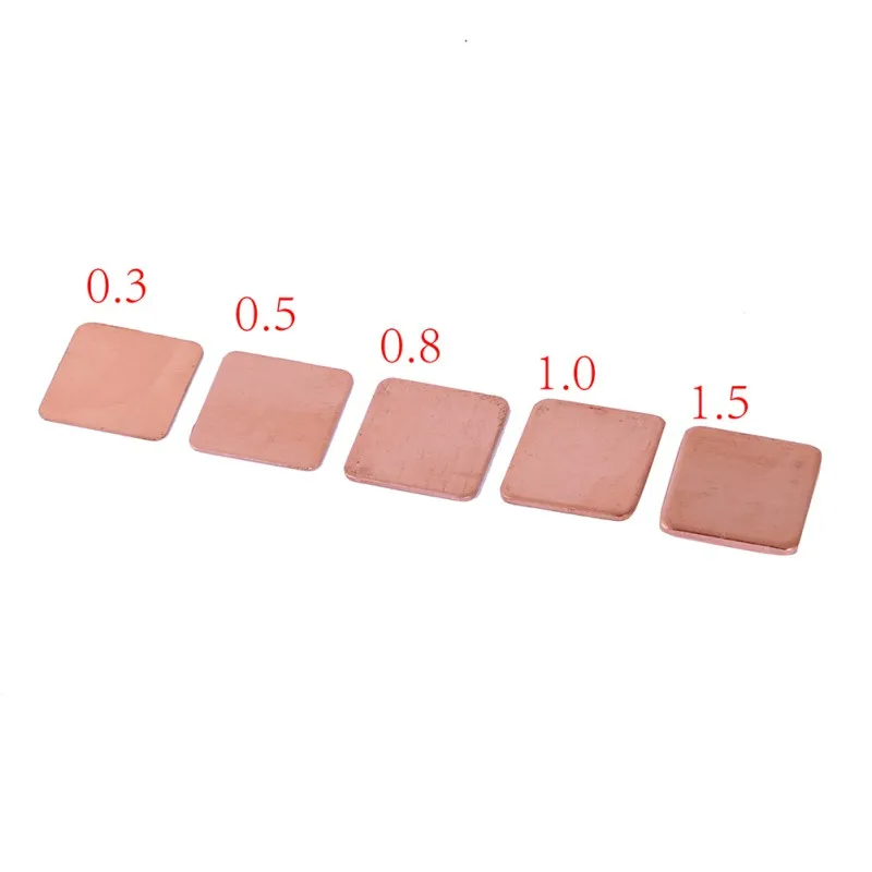 Universal 10Pcs DIY Copper Heatsink thermal Pad for Laptop GPU CPU VGA Chip RAM Copper Sheet
Universal 10Pcs DIY Copper Heatsink thermal Pad for Laptop GPU CPU VGA Chip RAM Copper Sheet