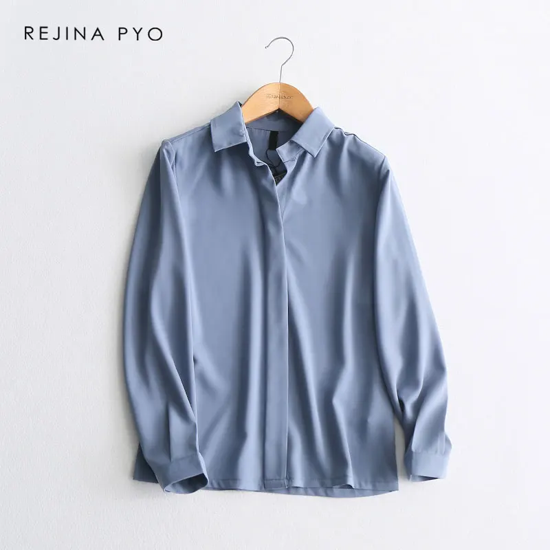 BIAORUINA Women Basic All-match Chiffon Shirt Full Sleeve Turn-down Collar Female Casual Elegant Solid Tops
BIAORUINA Women Basic All-match Chiffon Shirt Full Sleeve Turn-down Collar Female Casual Elegant Solid Tops