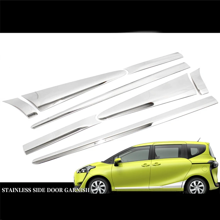 JY For Toyota Sienta 170 2015-2017 Door Side Trim Cover 8PCS SUS304 Stainless Steel Car Accessories Styling
JY For Toyota Sienta 170 2015-2017 Door Side Trim Cover 8PCS SUS304 Stainless Steel Car Accessories Styling