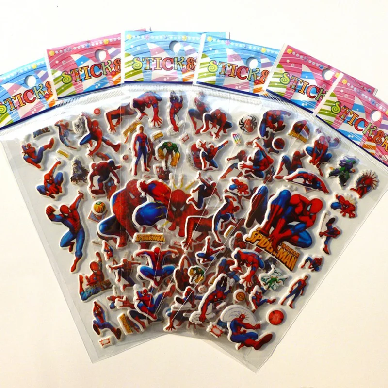 10 Sheets Spiderman Dinosaur DIY Stickers 3d Cartoon Children Girls Stickers Kids Boys Toys Waterproof PVC Scrapbook pegatinas
10 Sheets Spiderman Dinosaur DIY Stickers 3d Cartoon Children Girls Stickers Kids Boys Toys Waterproof PVC Scrapbook pegatinas