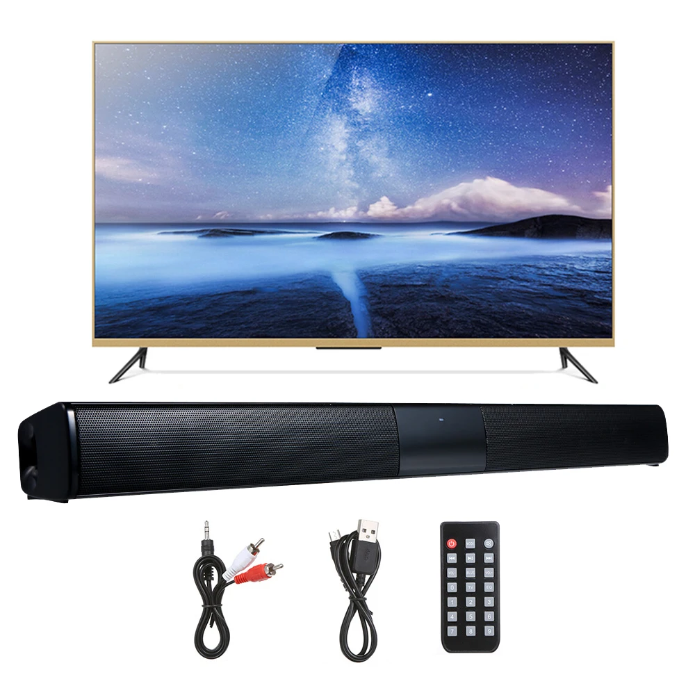 New BS-28B TV Bluetooth Speaker 20W Soundbar Home Theater Wireless 3D Surround Stereo Bass Subwoofer Portable Speakers For Phone
New BS-28B TV Bluetooth Speaker 20W Soundbar Home Theater Wireless 3D Surround Stereo Bass Subwoofer Portable Speakers For Phone