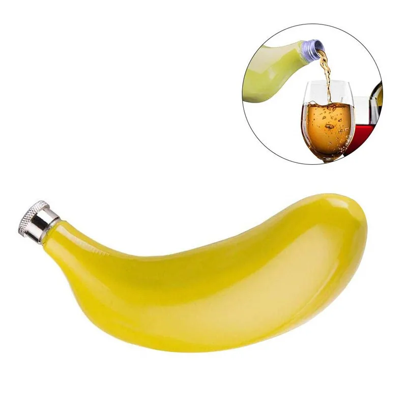 WOTMULY 5oz Creative Stainless Whisky Vodka Banana Fruit Hip Flask KTV Bar Drinkware Men Gift Set ST0002
WOTMULY 5oz Creative Stainless Whisky Vodka Banana Fruit Hip Flask KTV Bar Drinkware Men Gift Set ST0002