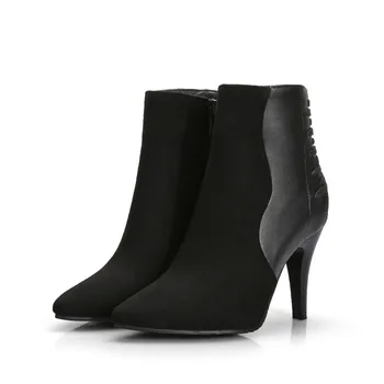 New Elegant Women Ankle Boots Zip Pointed Toe Spike Heels Boots High-quality Fashion Shoes Woman Plus Size 4-15
New Elegant Women Ankle Boots Zip Pointed Toe Spike Heels Boots High-quality Fashion Shoes Woman Plus Size 4-15