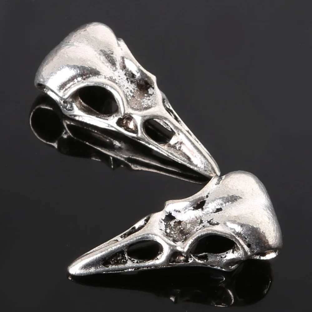 New Arrival 2pcs 32*14MM antique silver European Beads Alloy Beak skull charms Pendant Big Hole Beads fit for Bracelet
New Arrival 2pcs 32*14MM antique silver European Beads Alloy Beak skull charms Pendant Big Hole Beads fit for Bracelet