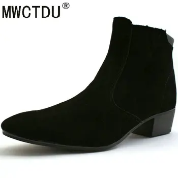 MWCTDU Men Boots High-top Casual Pointed Toe Adult Male Shoes Autumn Zipper Young Teenagers Chelsea Boots Men Short Ankle Boot
MWCTDU Men Boots High-top Casual Pointed Toe Adult Male Shoes Autumn Zipper Young Teenagers Chelsea Boots Men Short Ankle Boot