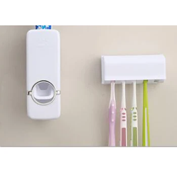 Automatic Toothpaste Dispenser Toothbrush Holder Toothpaste Squeezers Washing Set Cup Wall Mount Bath Kit Bathroom Accessories
Automatic Toothpaste Dispenser Toothbrush Holder Toothpaste Squeezers Washing Set Cup Wall Mount Bath Kit Bathroom Accessories