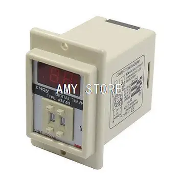 

ASY-2D AC 220V 99 Minute Digital Timer Programmable Time Delay Relay White
