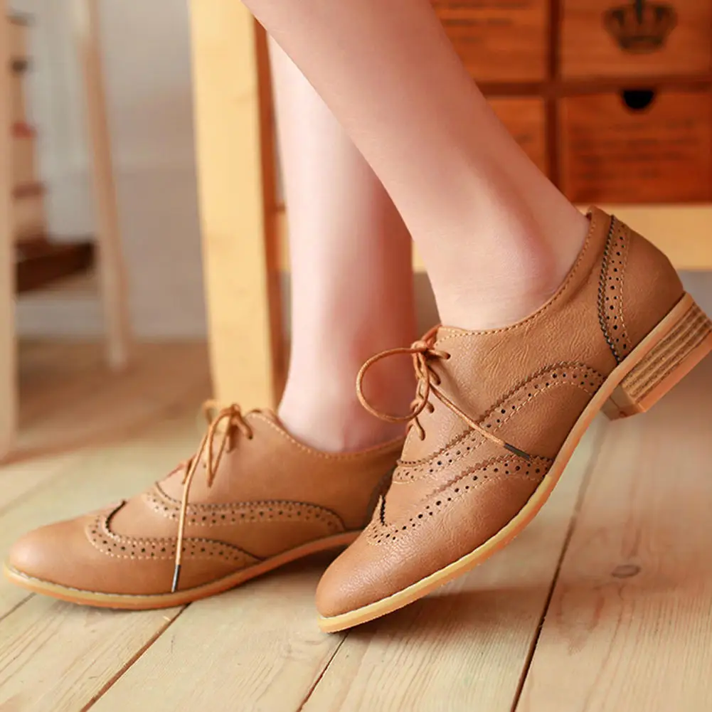 SARAIRIS 2019 Retro Big Size 34-43 Classic Lace Up British Style Brogue Shoes Woman Shoes Woman Elegant Footwear Women Shoes
SARAIRIS 2019 Retro Big Size 34-43 Classic Lace Up British Style Brogue Shoes Woman Shoes Woman Elegant Footwear Women Shoes