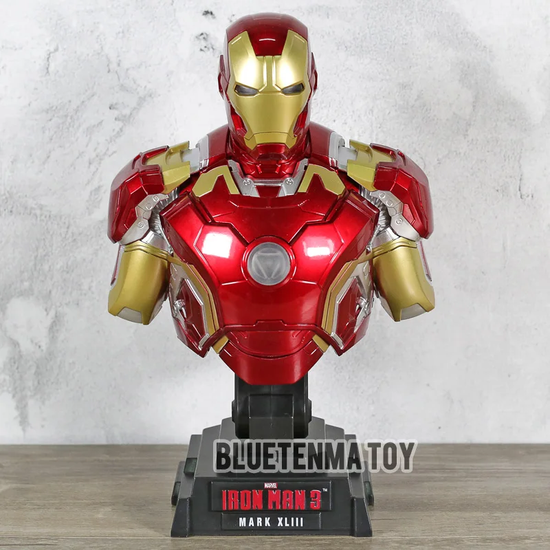 Iron Man 3 MARK 43 1/4 Scale Limited Edition Collectible Bust Figure Model Toy with LED Light
Iron Man 3 MARK 43 1/4 Scale Limited Edition Collectible Bust Figure Model Toy with LED Light