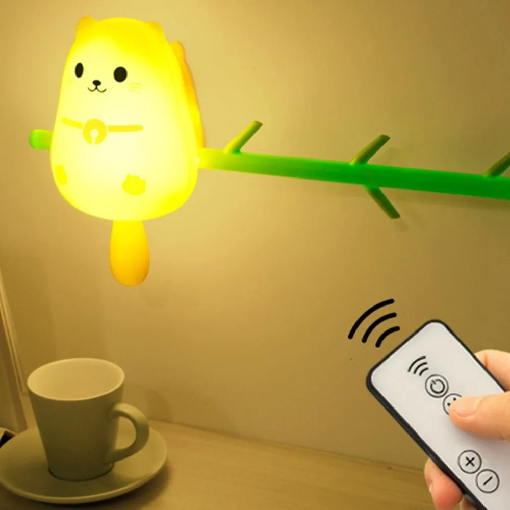 Cute Owl Baby Kids LED Night Light Wall Lamp Home Room Decoration Child Kids Gifts with Remote Control USB Charging Night Light
Cute Owl Baby Kids LED Night Light Wall Lamp Home Room Decoration Child Kids Gifts with Remote Control USB Charging Night Light
