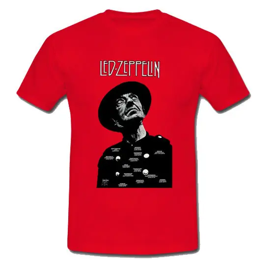 Светодиодный Zeppelin концерта группа Америки человек Футболка SZ: размеры S M L XL 2XL