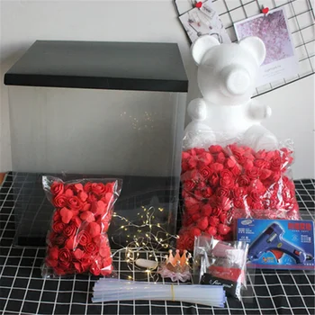 1PC 15cm/20cm/35cm Foam Rose Bear Mold DIY Artificial Rose Flower Bear Plastic Bear Roses Luck Dog Mold Model
1PC 15cm/20cm/35cm Foam Rose Bear Mold DIY Artificial Rose Flower Bear Plastic Bear Roses Luck Dog Mold Model
