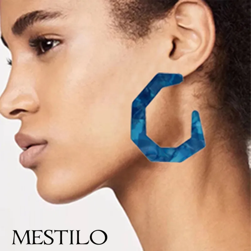 MESTILO Exaggeration Geometric Big Open Round Circle Earring For Women Statement Boho Large Acrylic Hoop Earrings Indian Jewelry
MESTILO Exaggeration Geometric Big Open Round Circle Earring For Women Statement Boho Large Acrylic Hoop Earrings Indian Jewelry