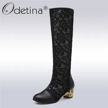Odetina New Fashion Women Breathable Summer Boots Round Toe Sexy Lace Embroider Thick Heels Zippers Leisure Big Size 32-44
Odetina New Fashion Women Breathable Summer Boots Round Toe Sexy Lace Embroider Thick Heels Zippers Leisure Big Size 32-44