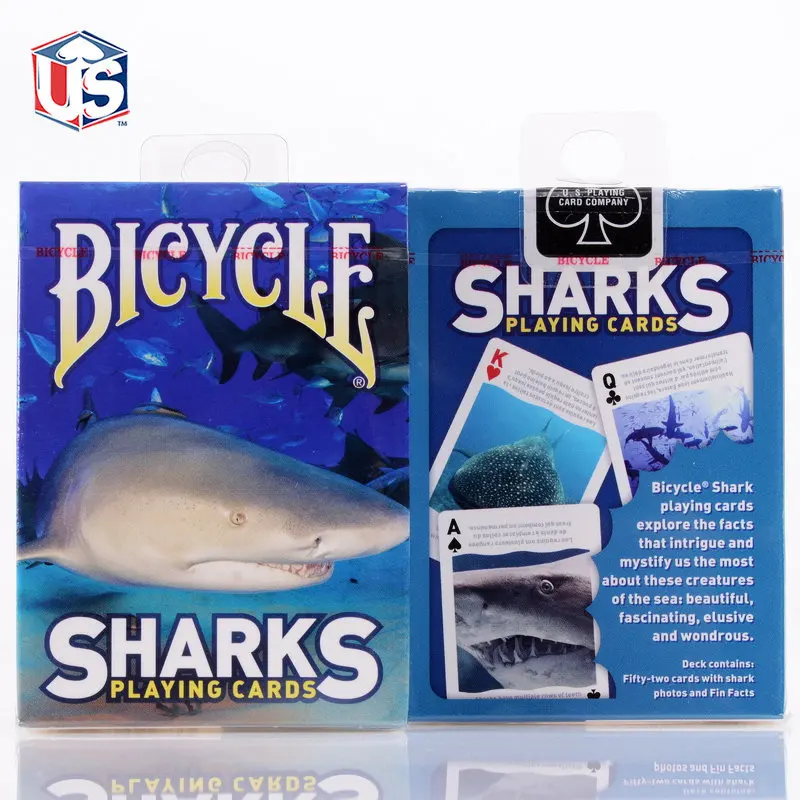 Bicycle Sharks Playing Cards Poker Size USPCC Limited Edition Deck Magic Cards Magic Tricks Props for Magician Free Shipping
Bicycle Sharks Playing Cards Poker Size USPCC Limited Edition Deck Magic Cards Magic Tricks Props for Magician Free Shipping